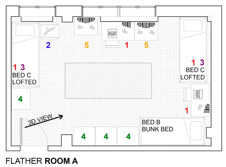 Extended Stay - Flather Hall Room A