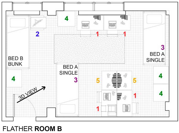 Extended Stay - Flather Hall Room B