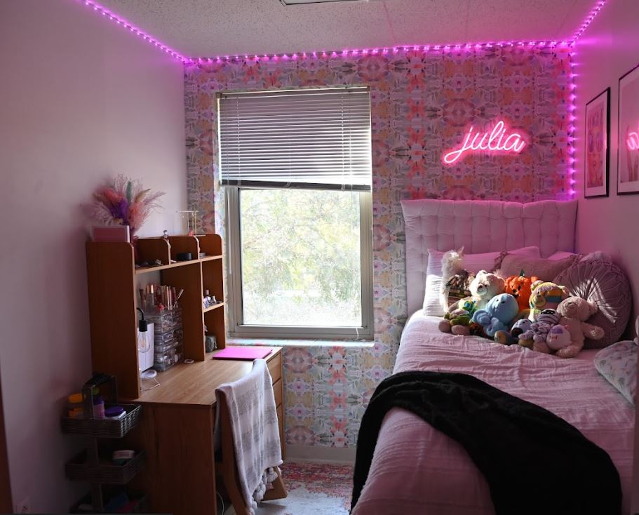 Residence Hall Room with decorations