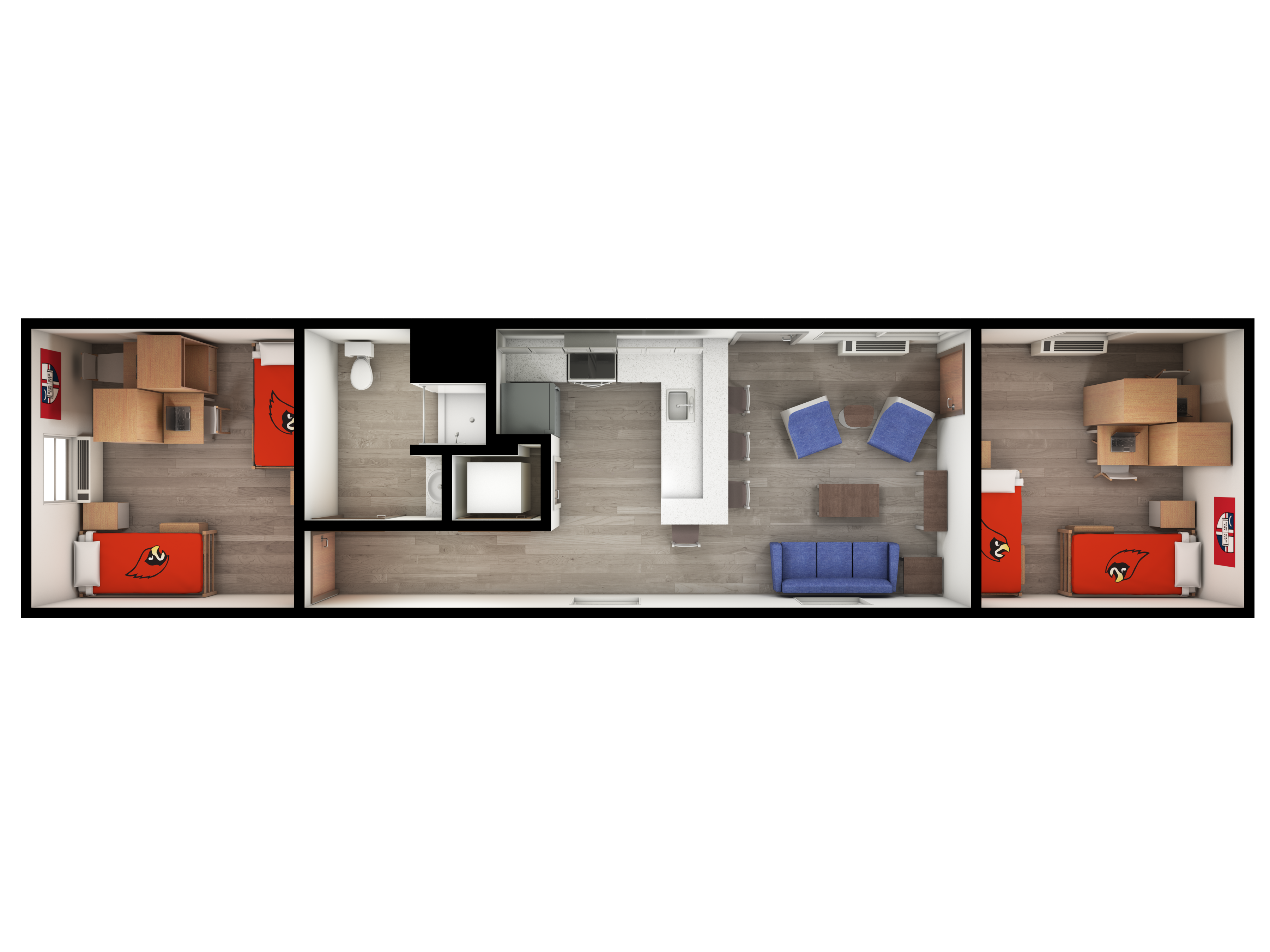 depiction of St. Lawrence Village Apartment Double